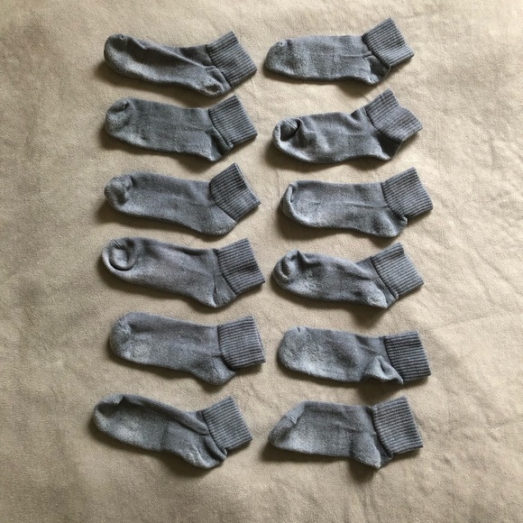 32 Degrees Cool Quarter Length Gray Socks Men’s Shoe Size 6-10 (6 Pairs) - Picture 4 of 12